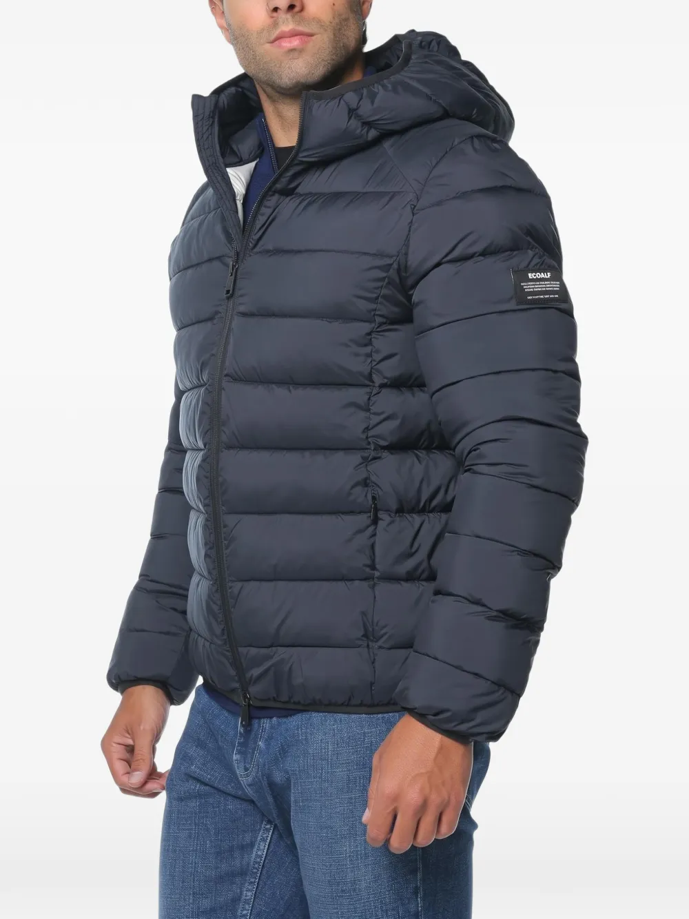 Ecoalf Aspenalf hooded padded jacket Blauw