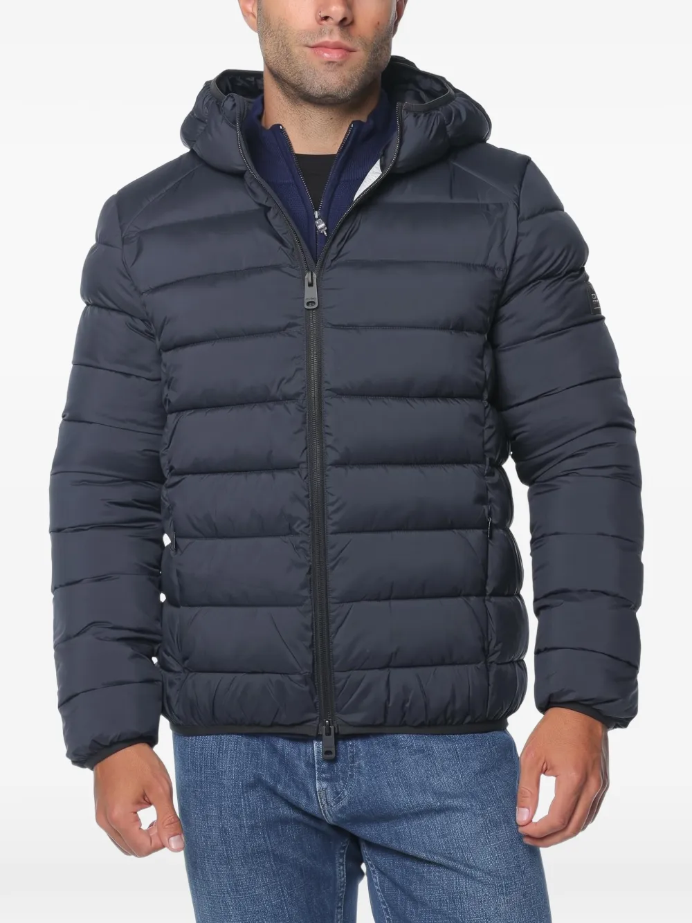 Ecoalf Aspenalf hooded padded jacket Blauw