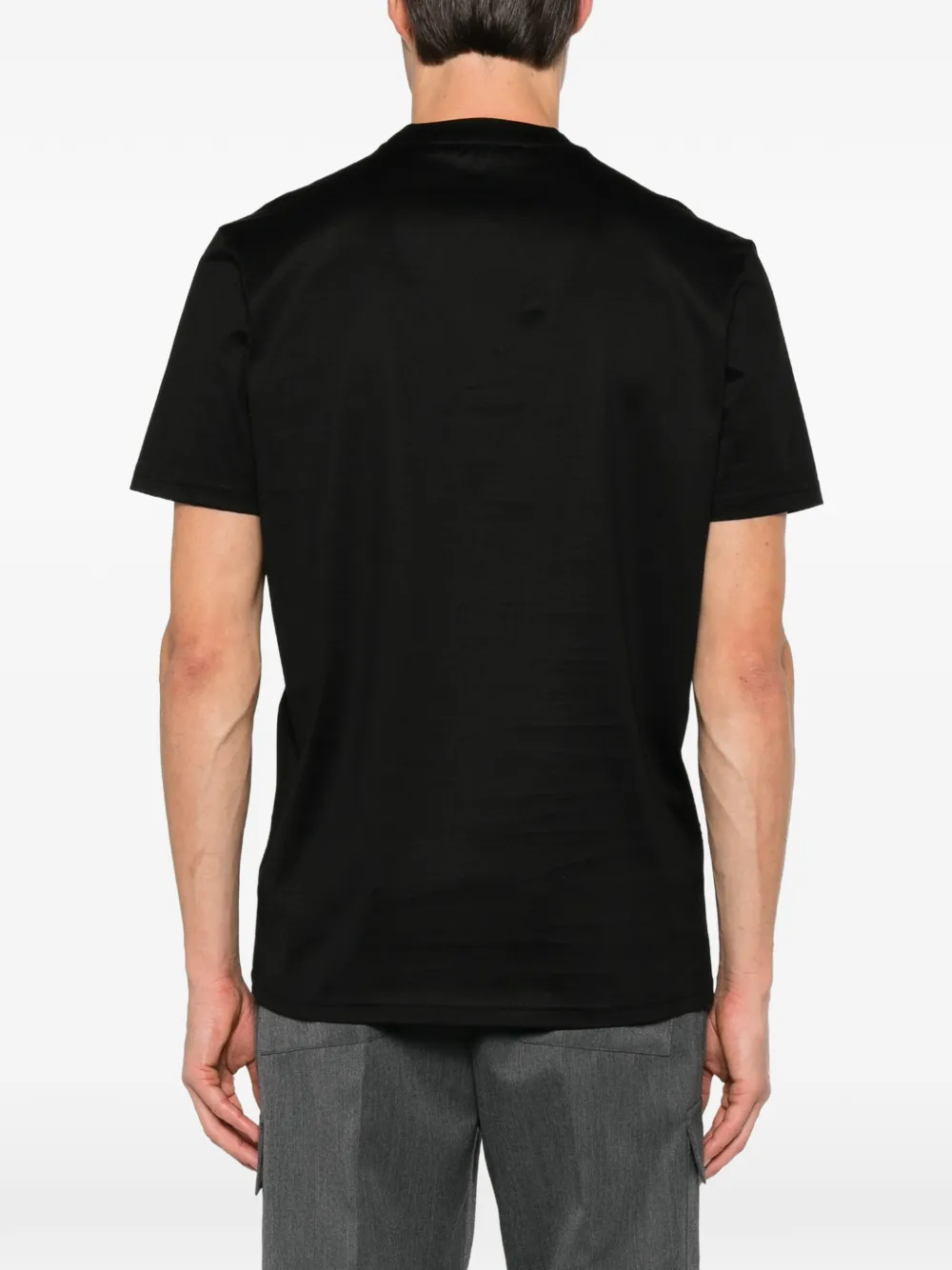 Low Brand T-shirt met logopatch Zwart