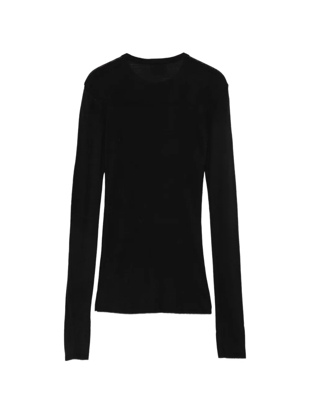 Alysi T-shirt met ronde hals Zwart