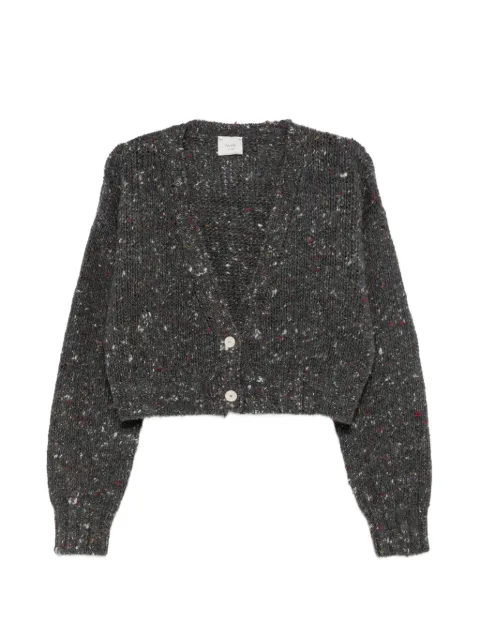 Alysi flecked V-neck cardigan