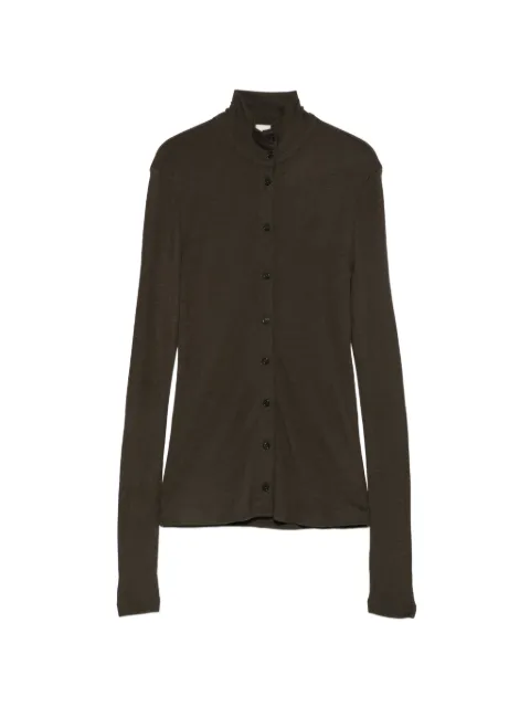 Alysi button-up high-neck cardigan