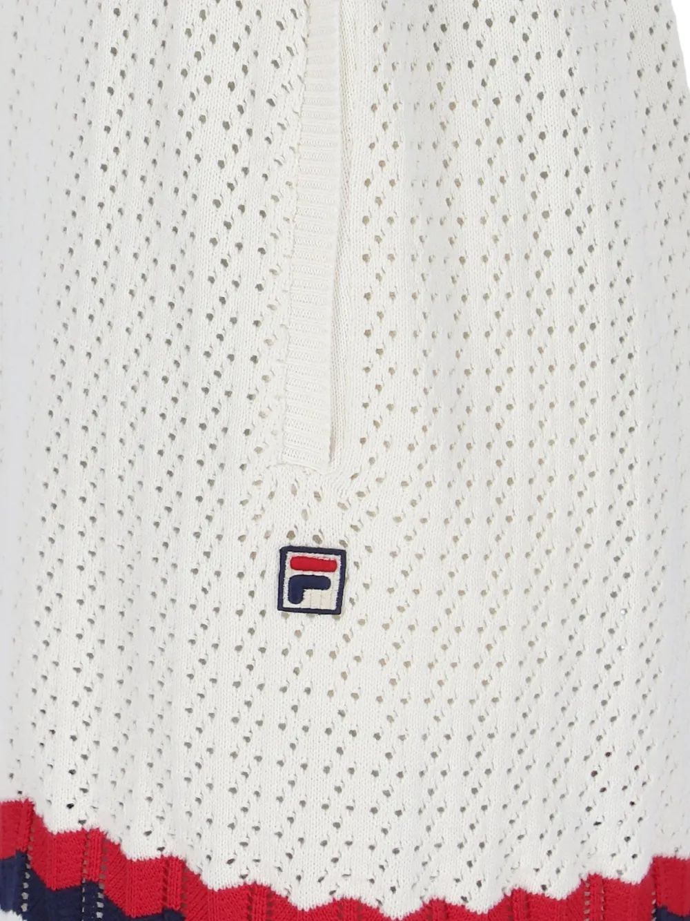Fila Fino crochet-knit shorts Wit