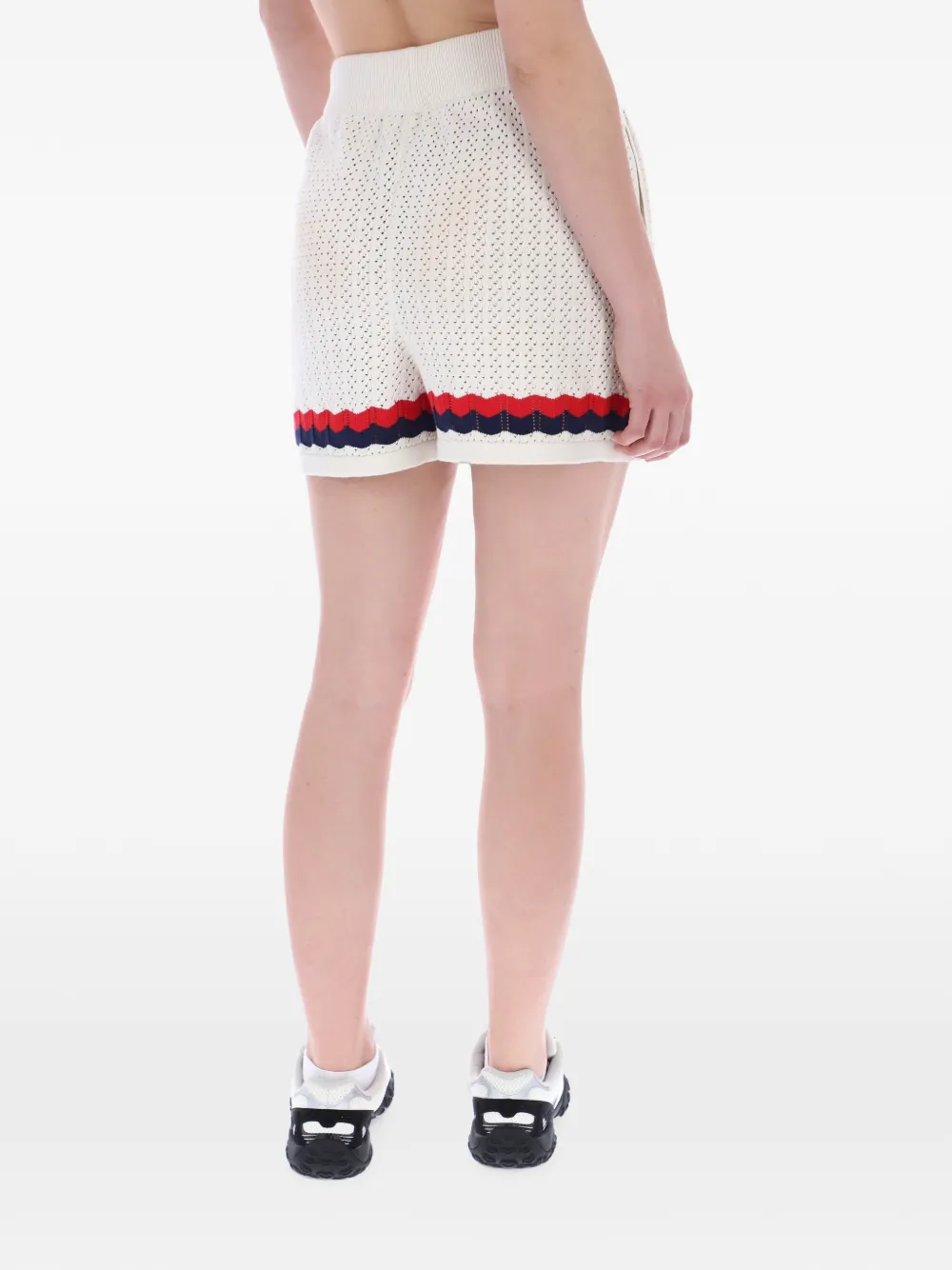 Fila Fino crochet-knit shorts Wit