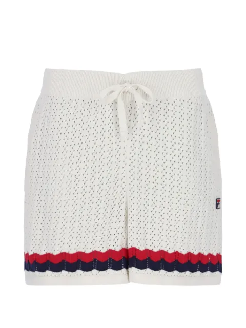 Fila Fino crochet-knit shorts