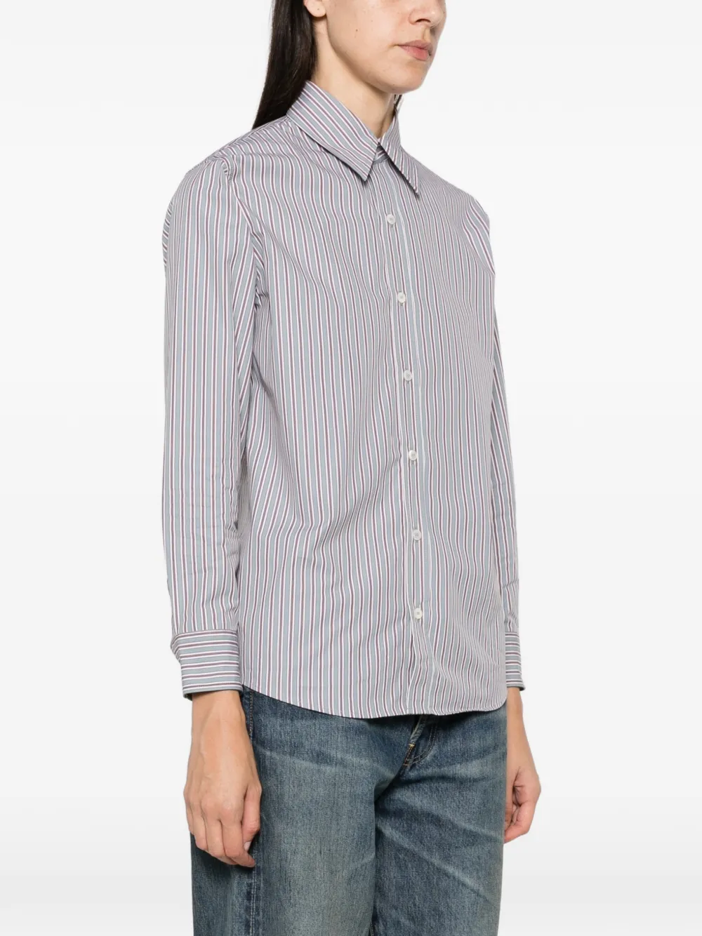 A.P.C. Kayla gestreepte blouse Grijs