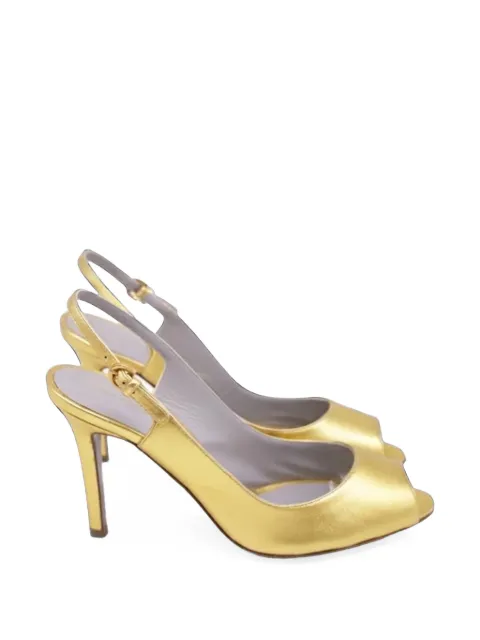 Sergio Rossi Vintage slingback peep-toe sandals