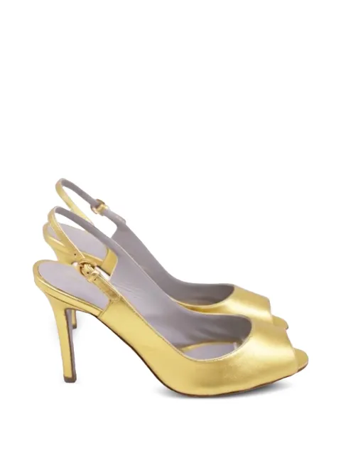 Sergio Rossi Vintage slingback peep-toe sandals