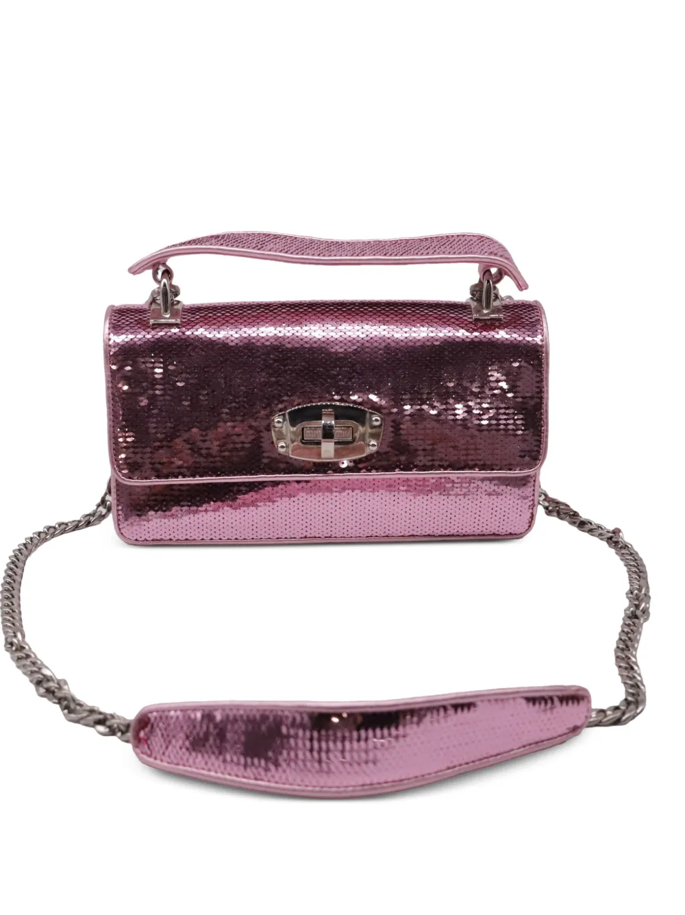Miu Miu Pre-Owned Cleo Schultertasche mit Pailletten - Rosa