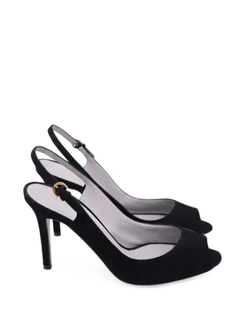 Sergio Rossi Vintage slingback peep-toe sandals