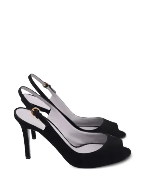 Sergio Rossi Vintage slingback peep-toe sandals