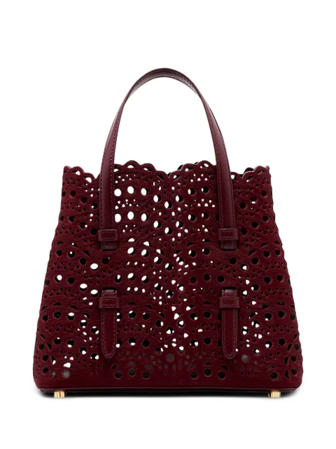 Alaïa 20 Mina laser-cut tote bag