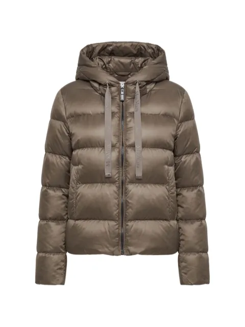 Max Mara quilted hooded jacket