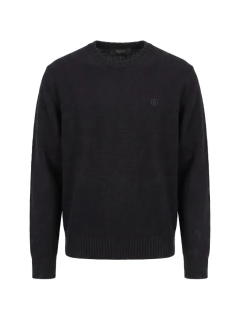 Gucci Interlocking G embroidered wool sweater