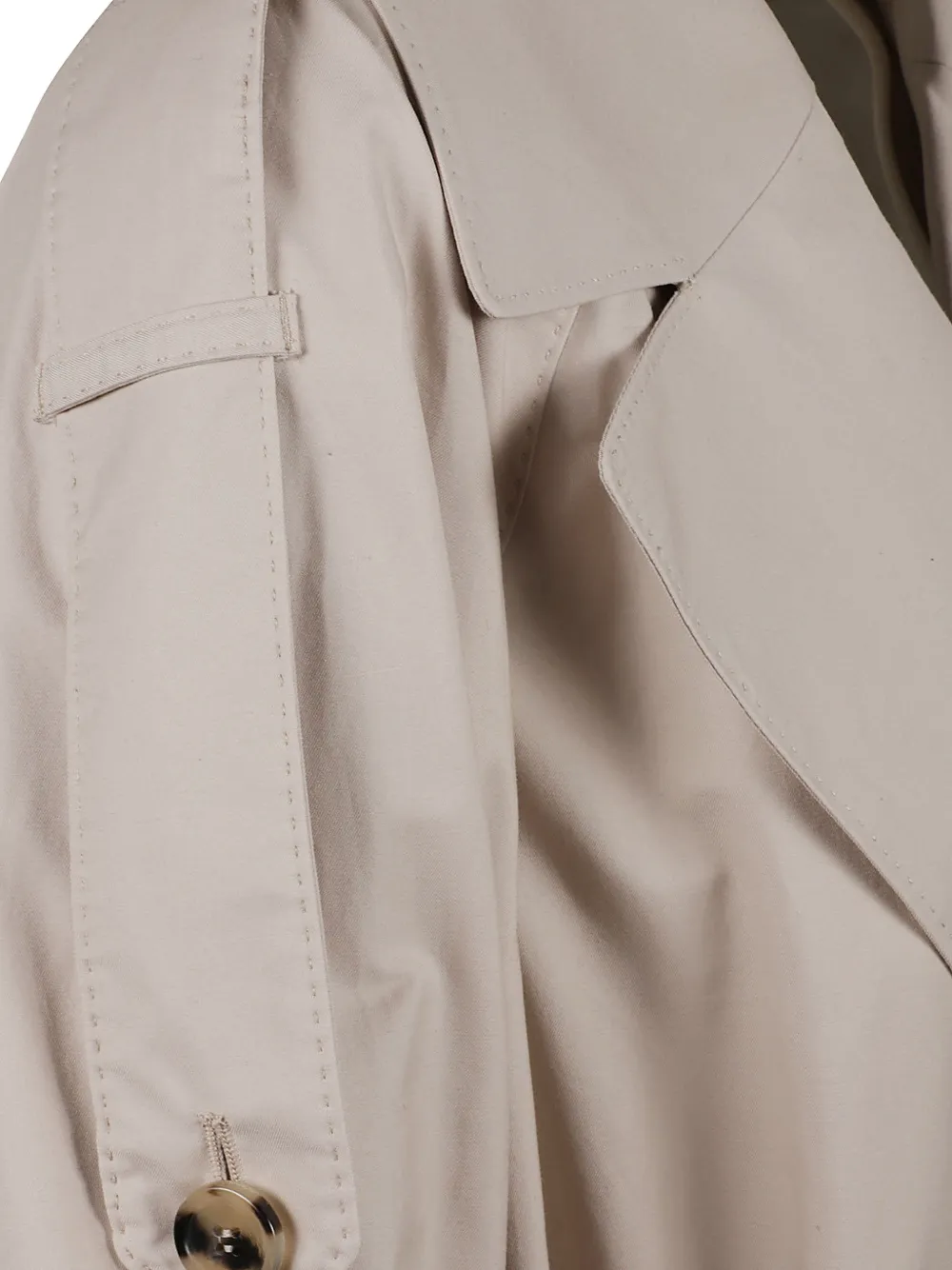 Max Mara double-breasted belted trench coat Beige
