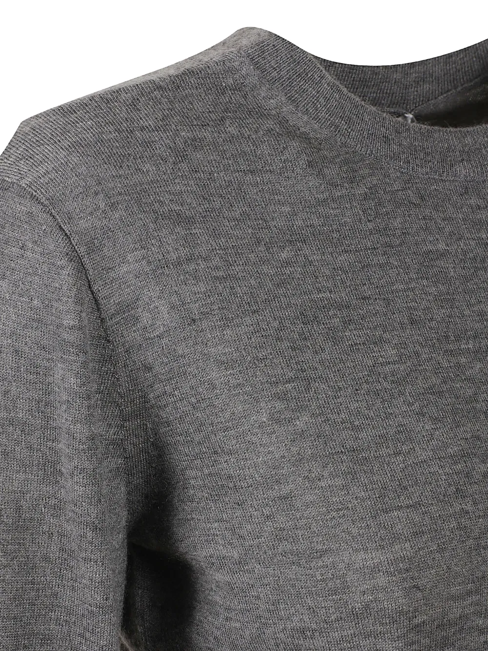 Max Mara Fijngebreide trui met gemêleerd effect Grijs