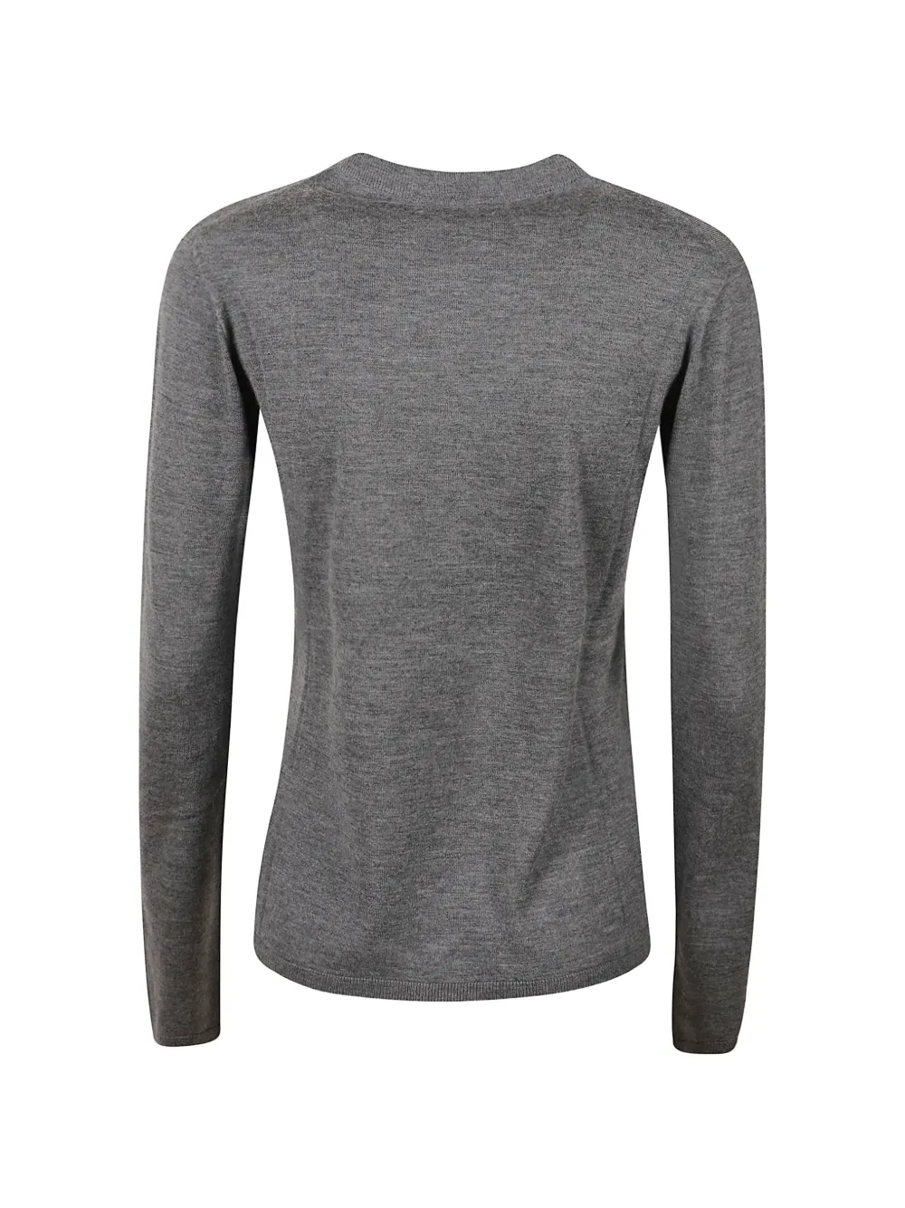 Max Mara Fijngebreide trui met gemêleerd effect Grijs