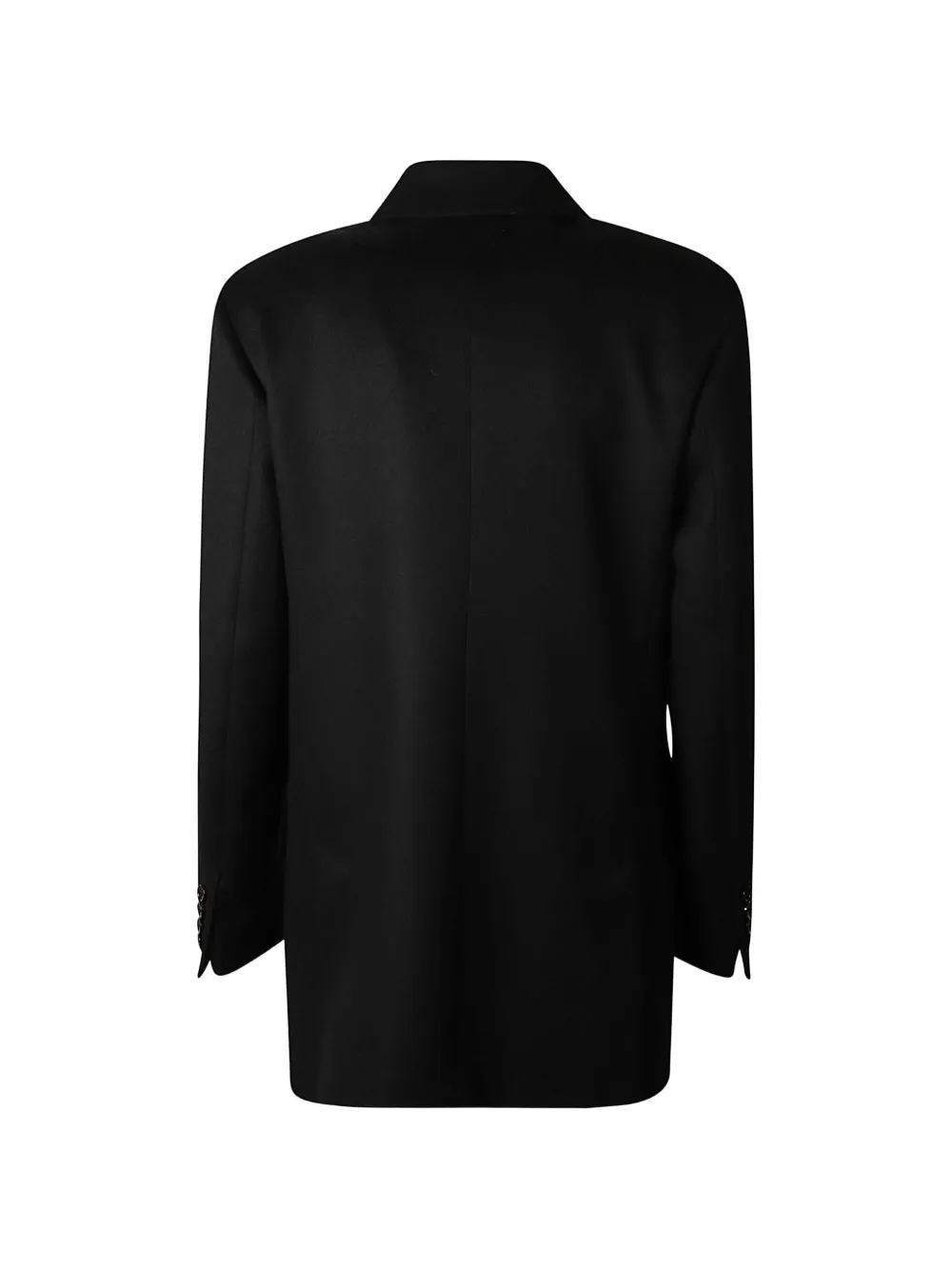 Max Mara double-breasted peak-lapels jacket Zwart