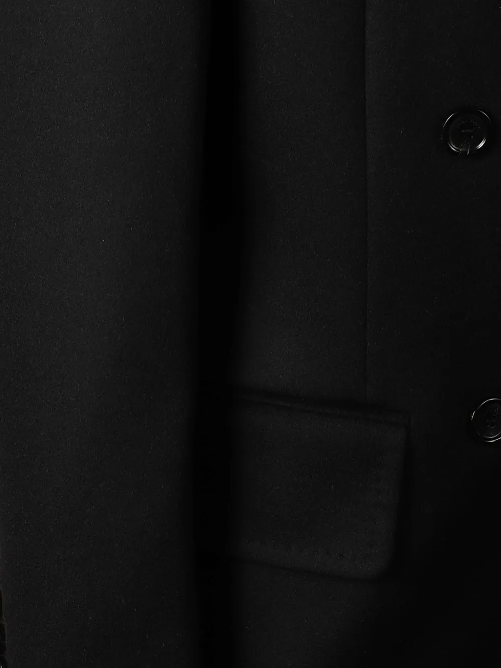 Max Mara double-breasted peak-lapels jacket Zwart