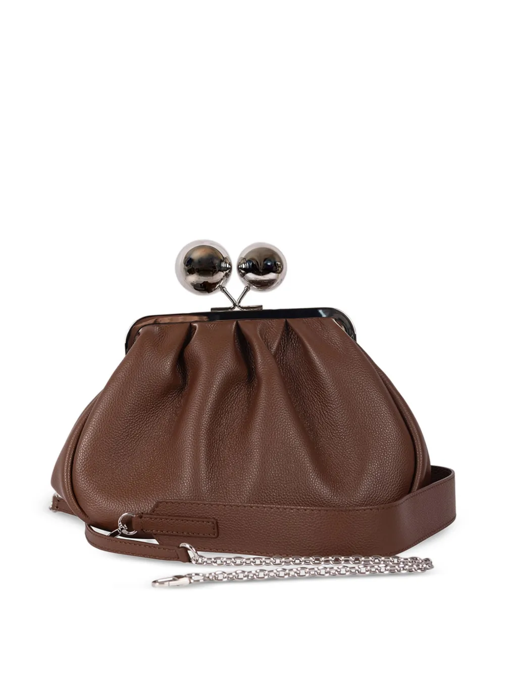 Weekend Max Mara Medium WKACARO Pasticcino leren clutch Bruin