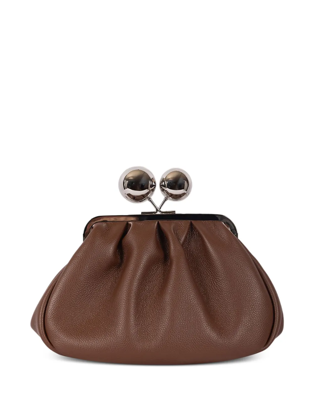 Weekend Max Mara Medium WKACARO Pasticcino leren clutch Bruin