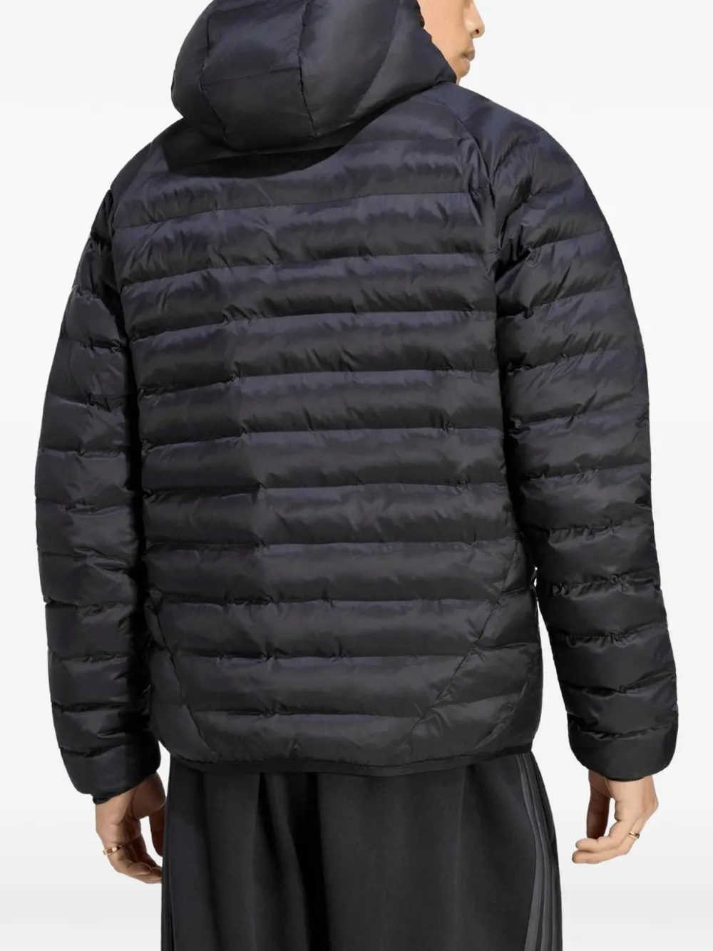 adidas Teamgeist hooded puffer jacket Zwart