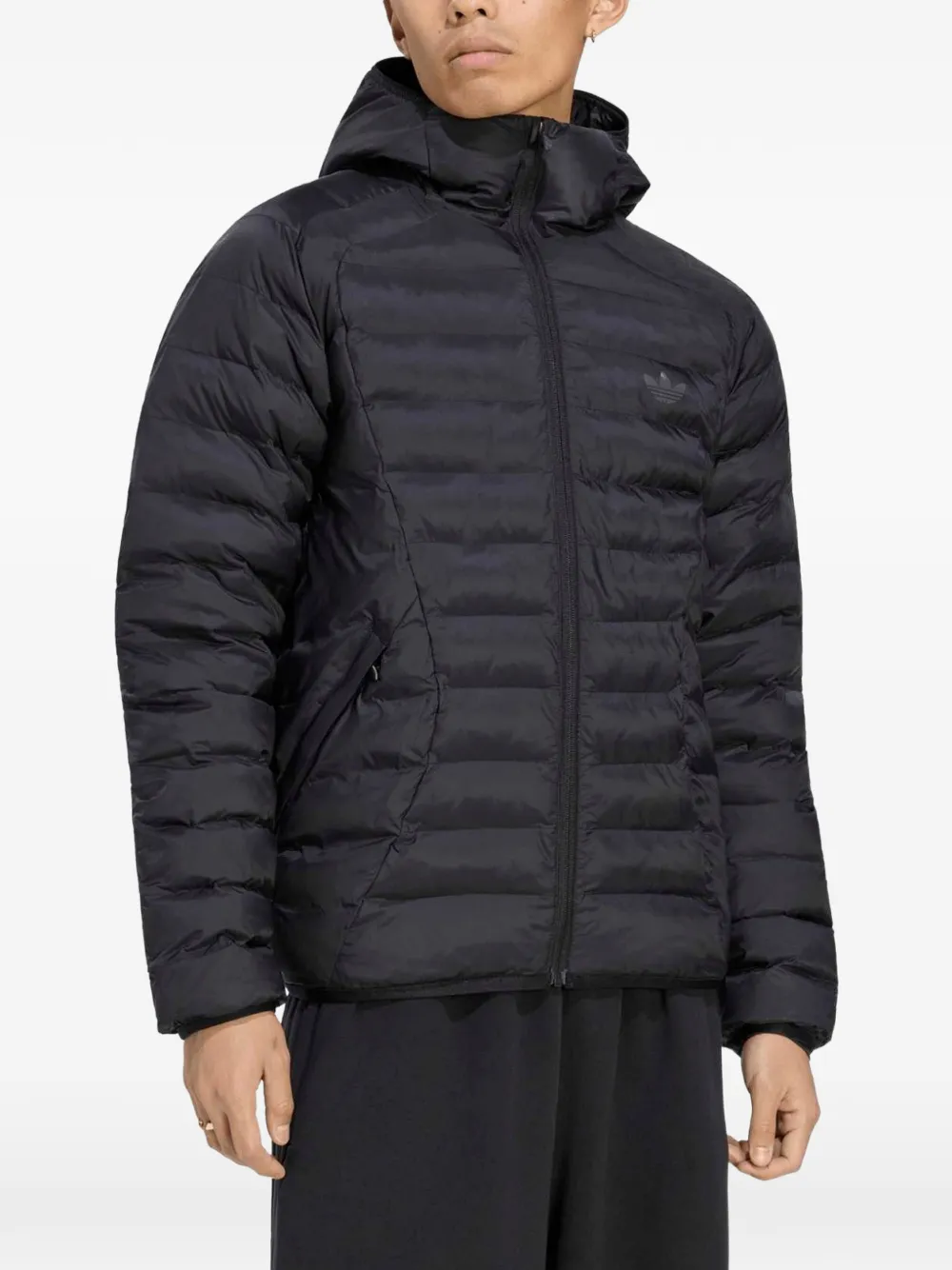 adidas Teamgeist hooded puffer jacket Zwart