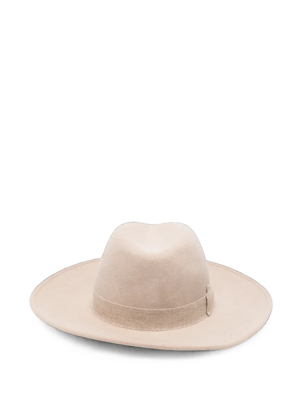 Borsalino Fedora hoed met brede rand Beige