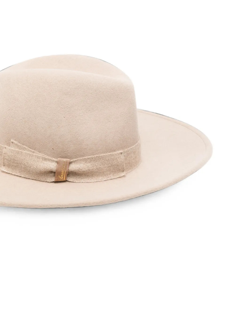 Borsalino Fedora hoed met brede rand Beige