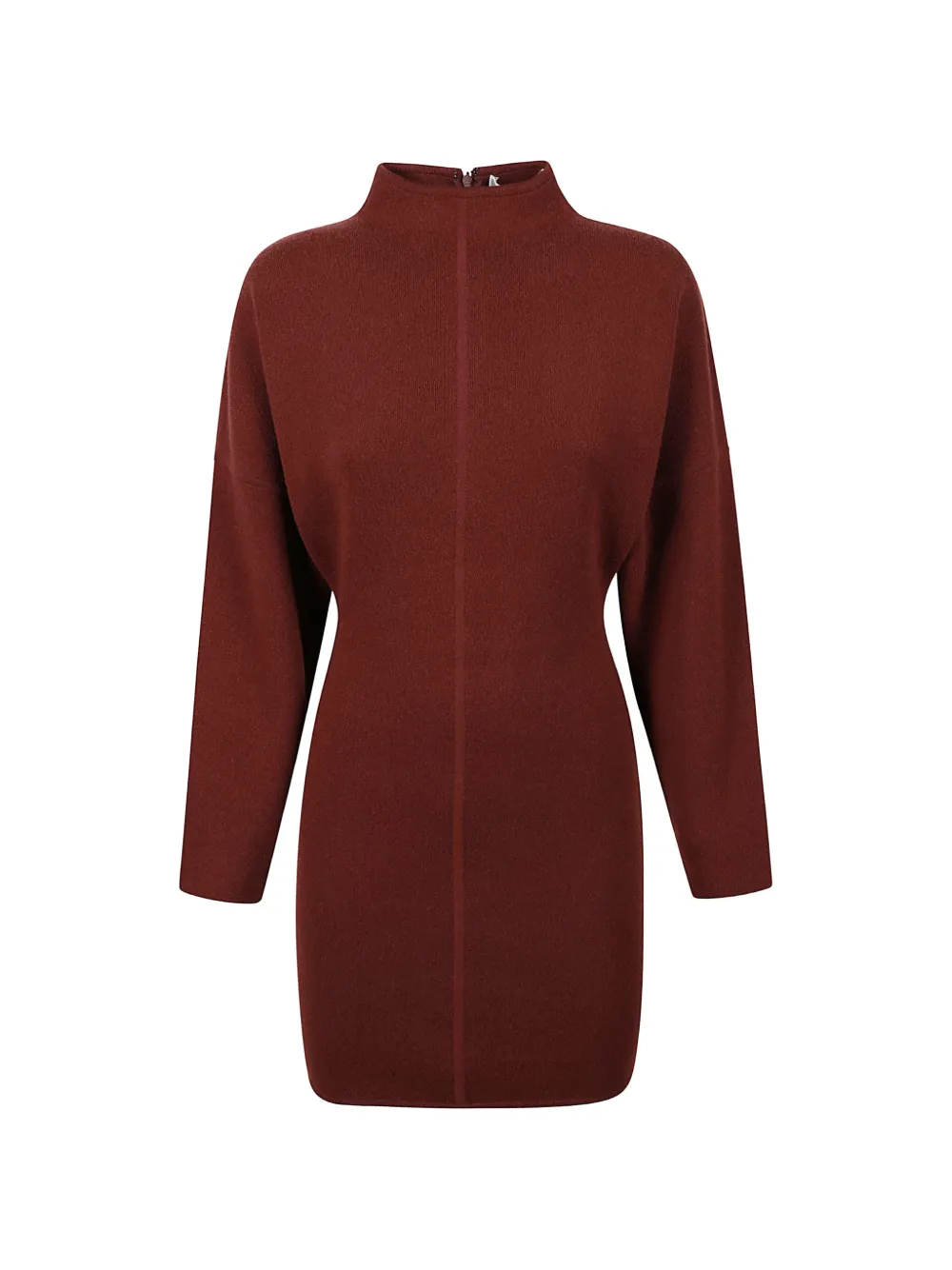 Max Mara robe courte en maille à coutures apparentes - Rouge Max Mara robe courte en maille à coutures apparentes - Rouge