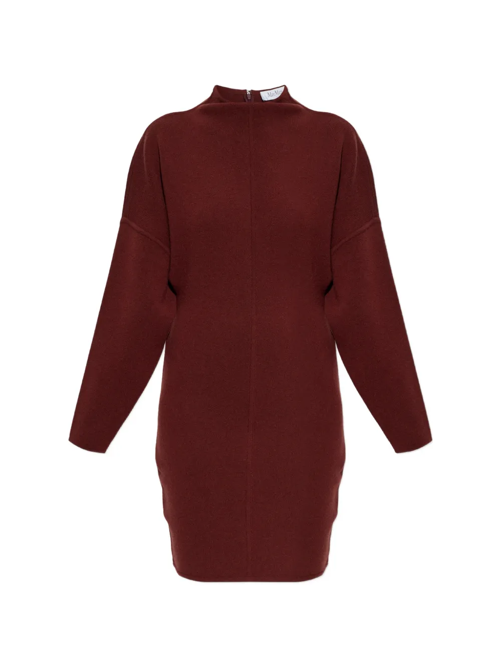 Max Mara raised-seam knitted mini dress Rood