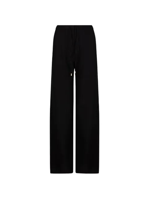 Max Mara pantalones anchos con cordones en la pretina