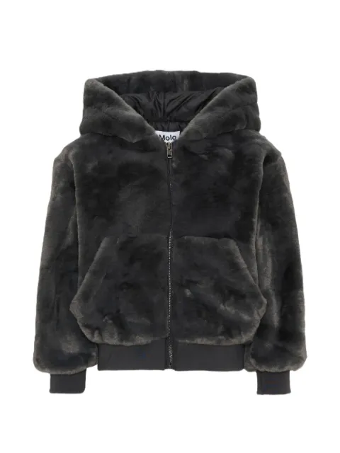Molo faux-fur hooded jacket