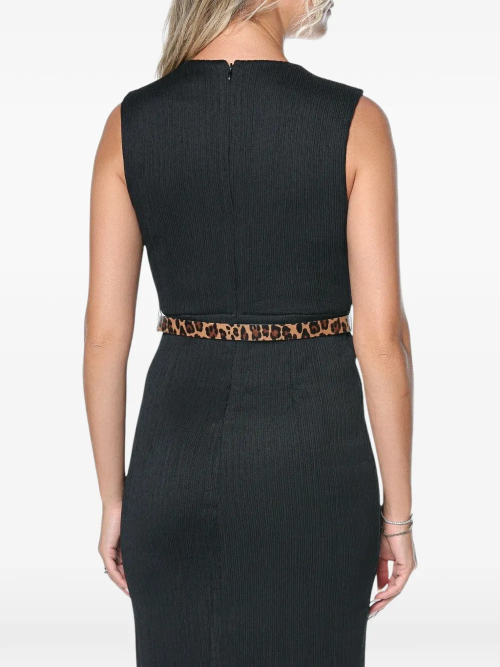 DKNY Mini-wikkeljurk met ceintuur Zwart