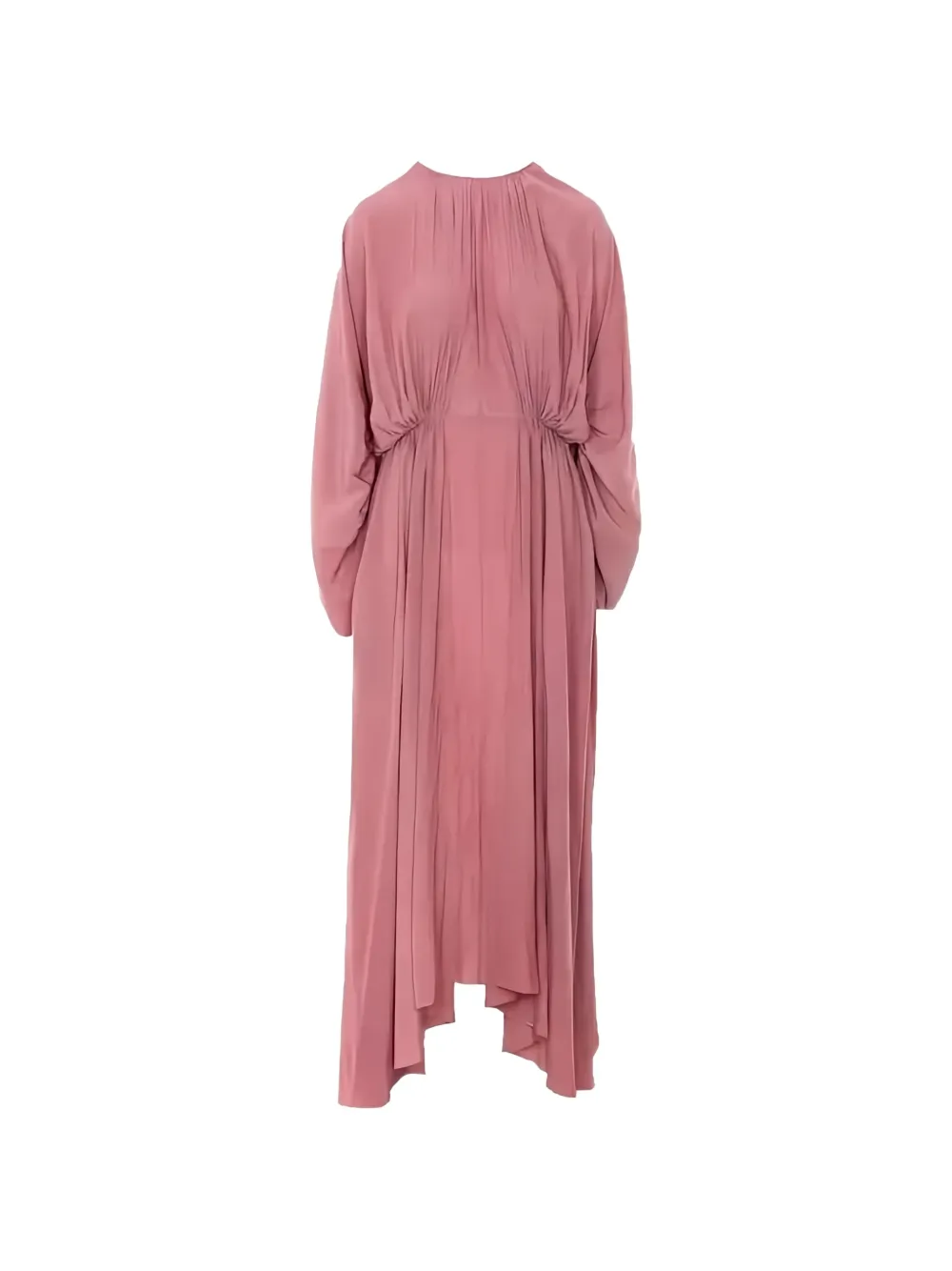Lanvin Gesmockte asymmetrische jurk met open achterkant Roze