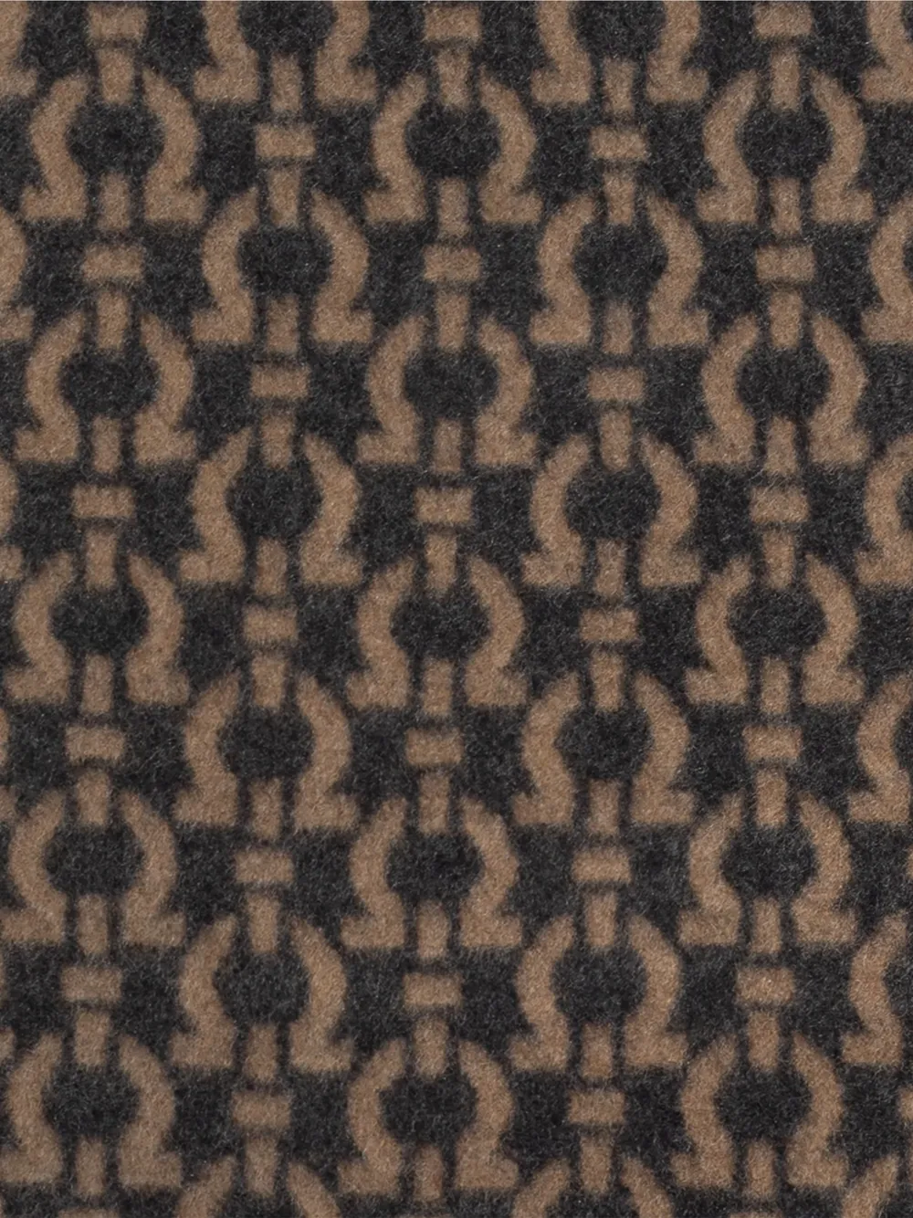 Ferragamo Gancini-monogram scarf Grijs
