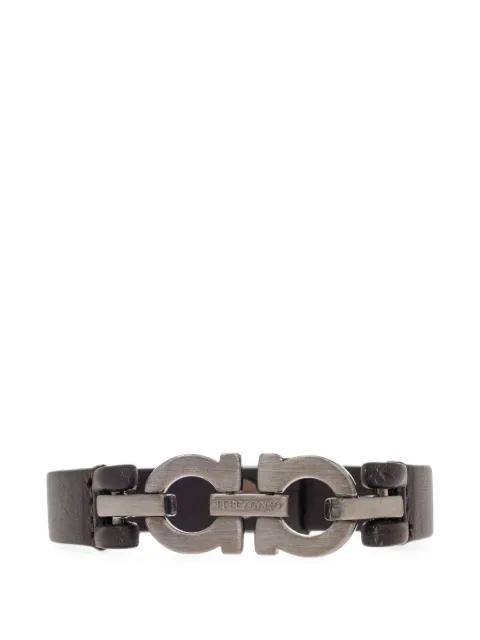 Ferragamo bracelet Double Gancini en cuir