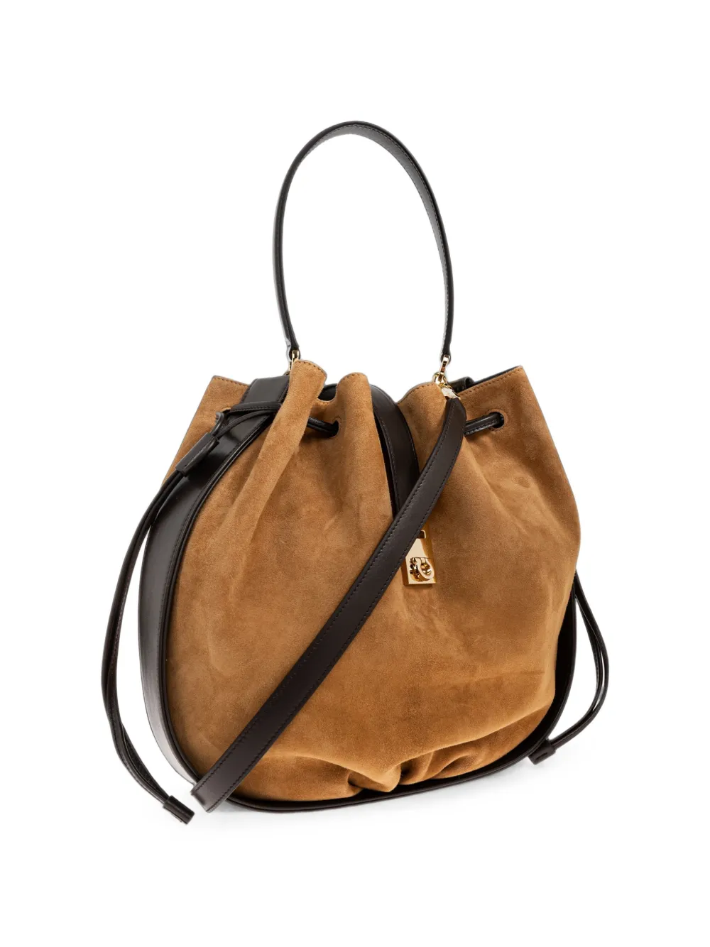 Ferragamo "Hug" bucket-type handbag Beige