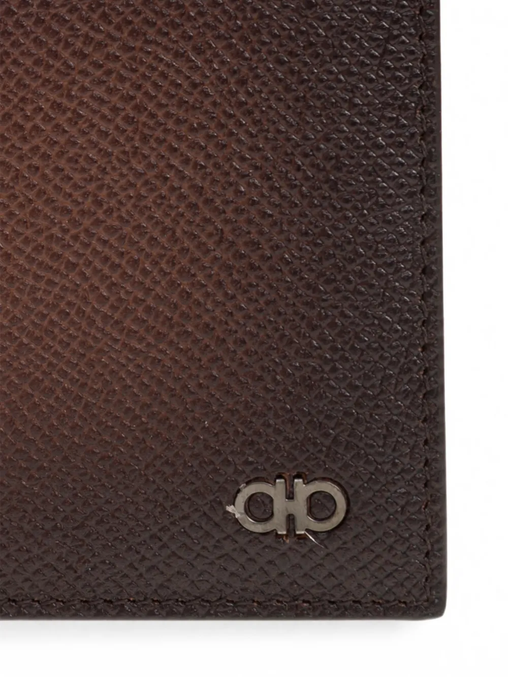 Ferragamo Portemonnee met logoplakkaat Bruin