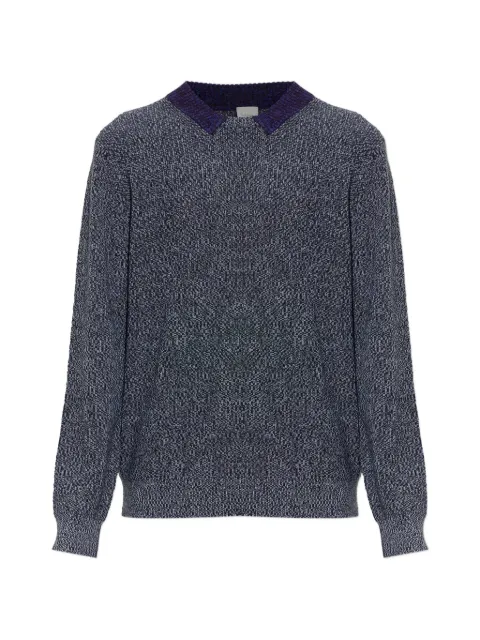 Paul Smith contrast-collar marl sweater
