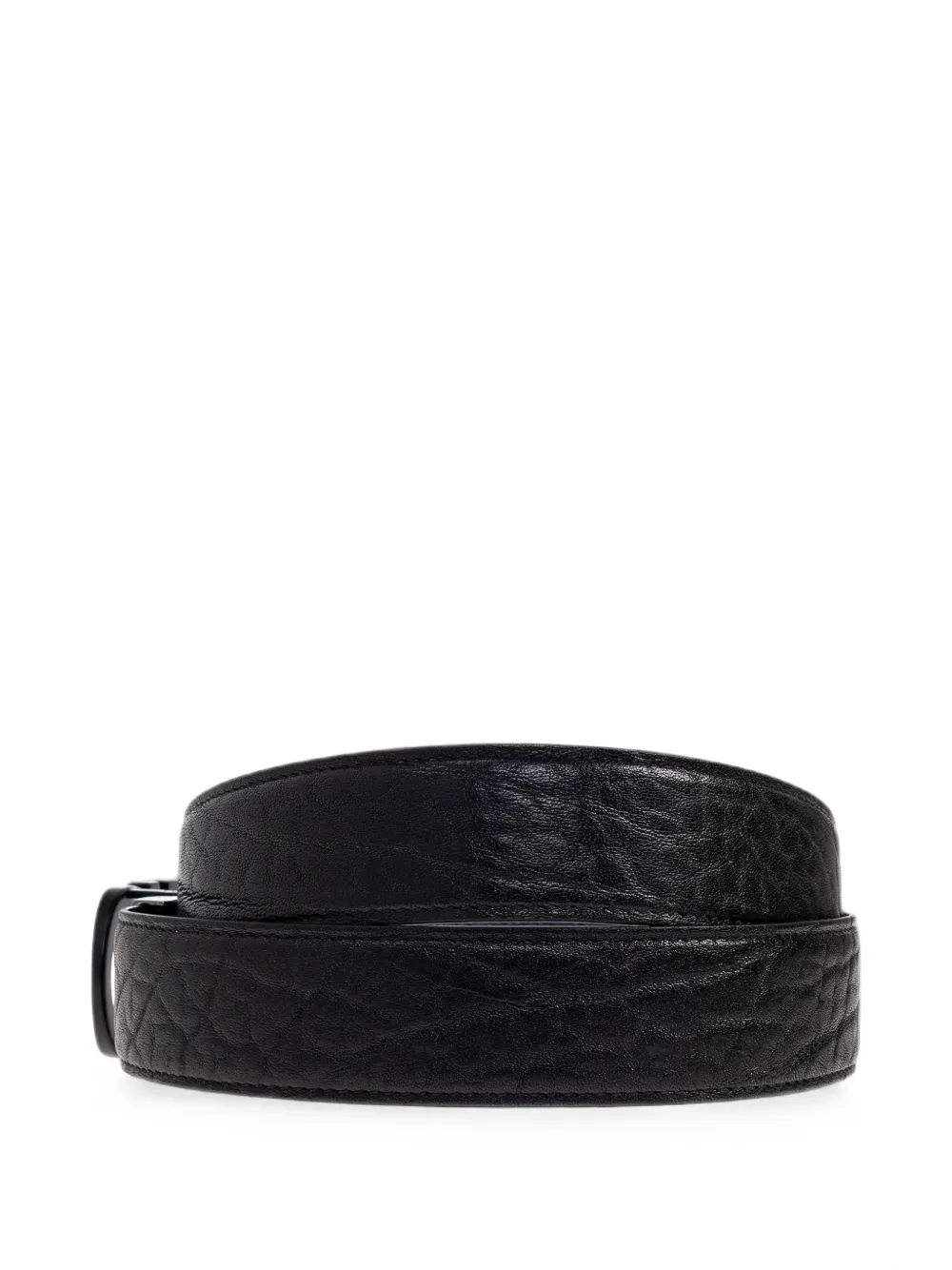 Ferragamo Riem met Gancini-gesp Zwart