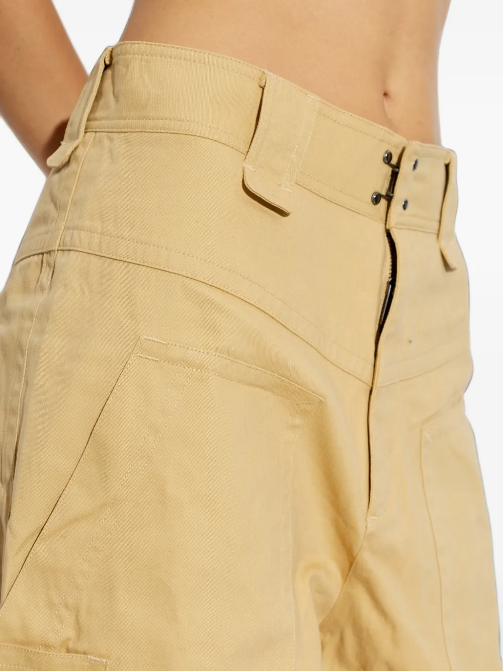 MARANT ÉTOILE Rhil high-waist broek Beige
