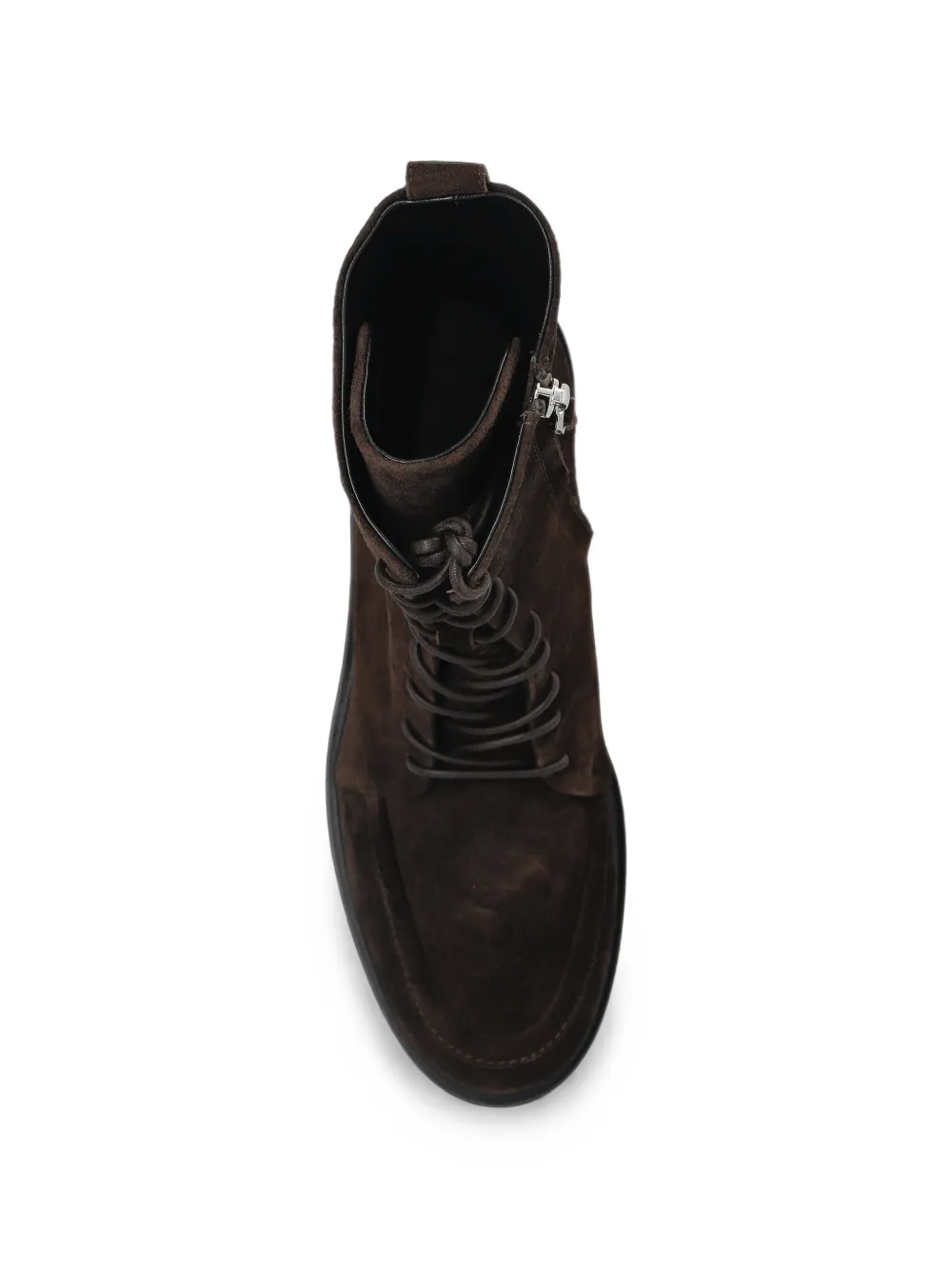 Aeyde Tate lace-up ankle boots Bruin