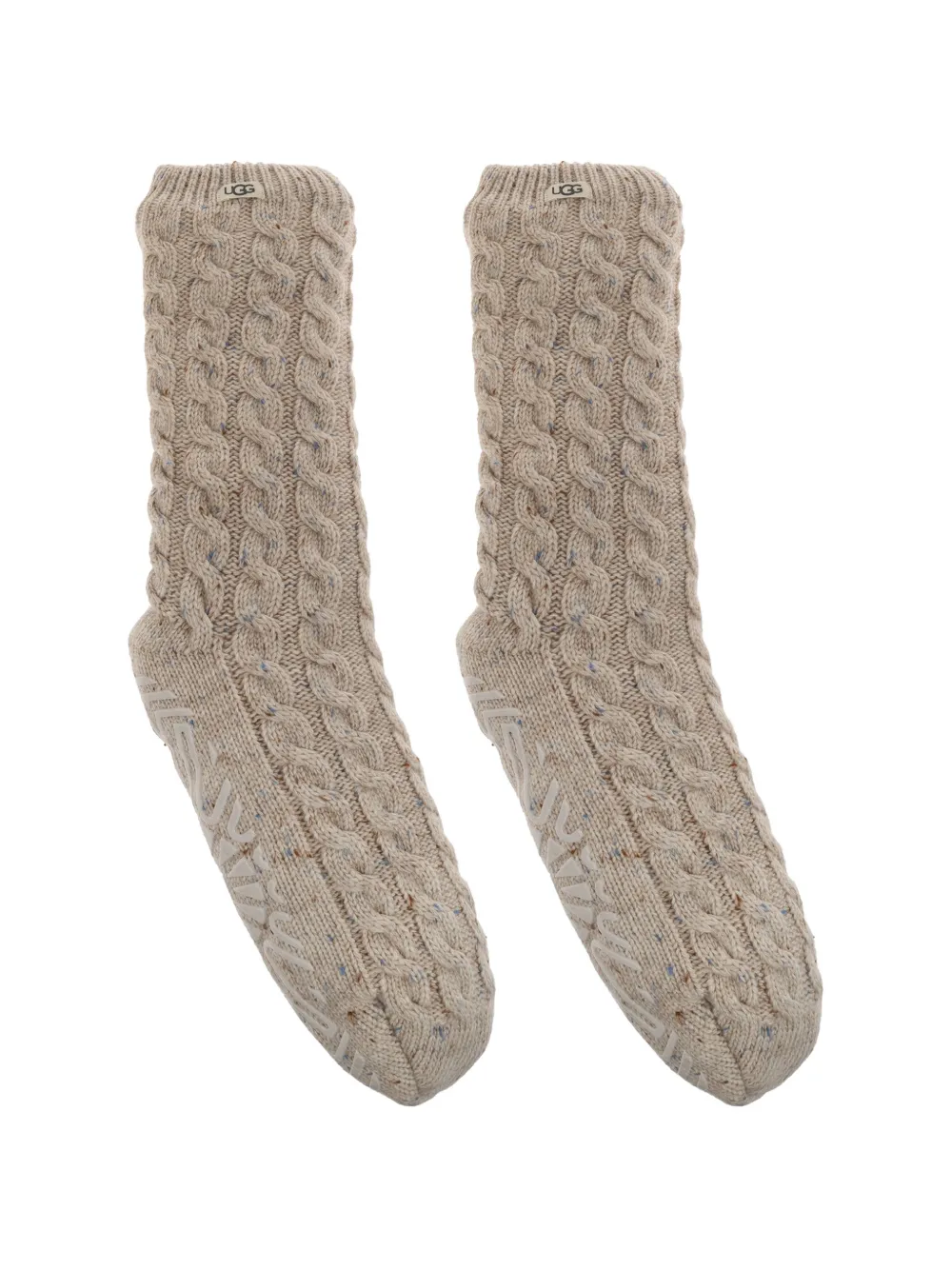 UGG Kabelgebreide antislipsokken Beige