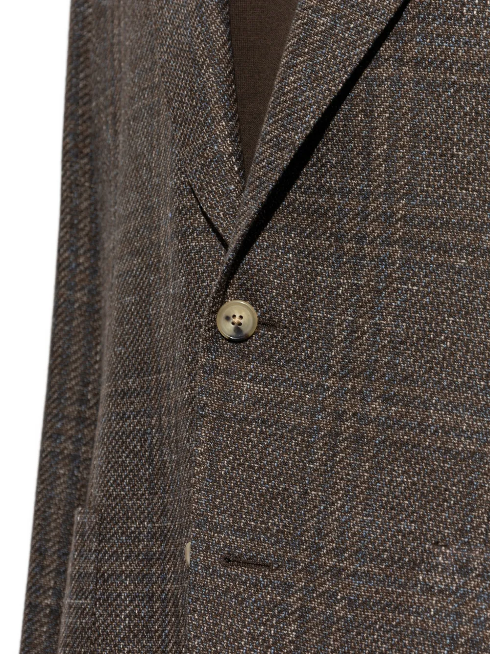 Paul Smith Geruite wollen blazer met buggy voering en opgestikte zak Bruin