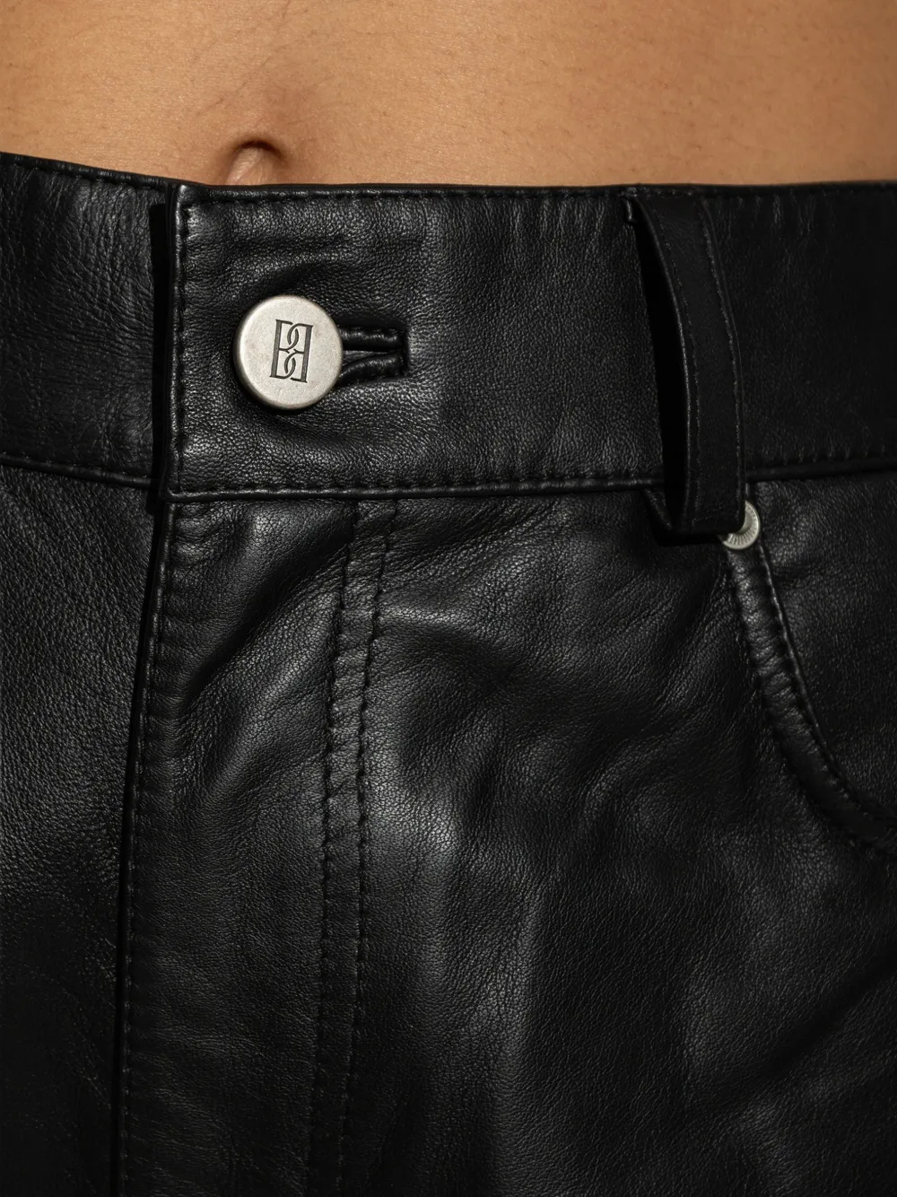 By Malene Birger Vinea leather trousers Zwart