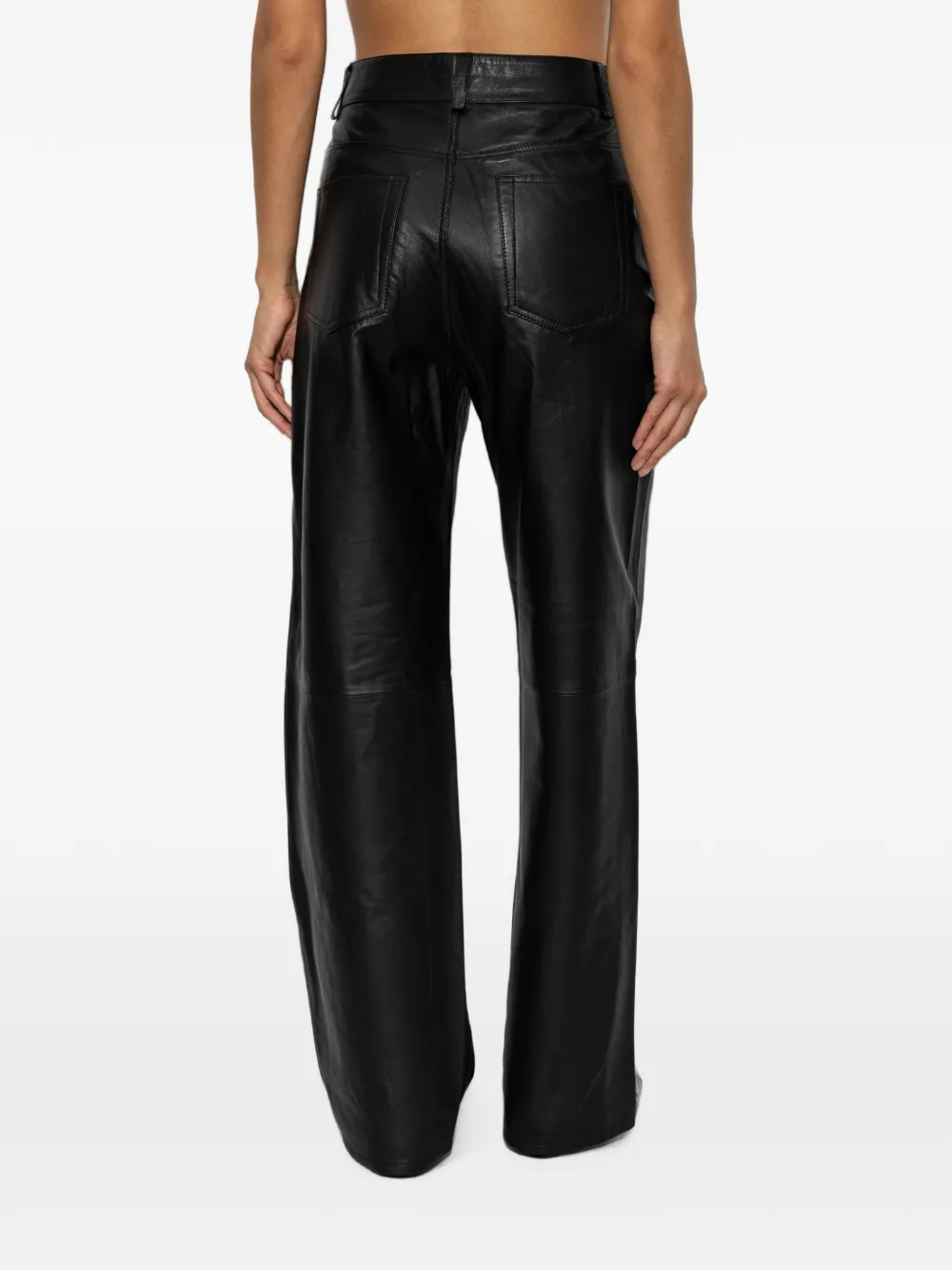 By Malene Birger Vinea leather trousers Zwart