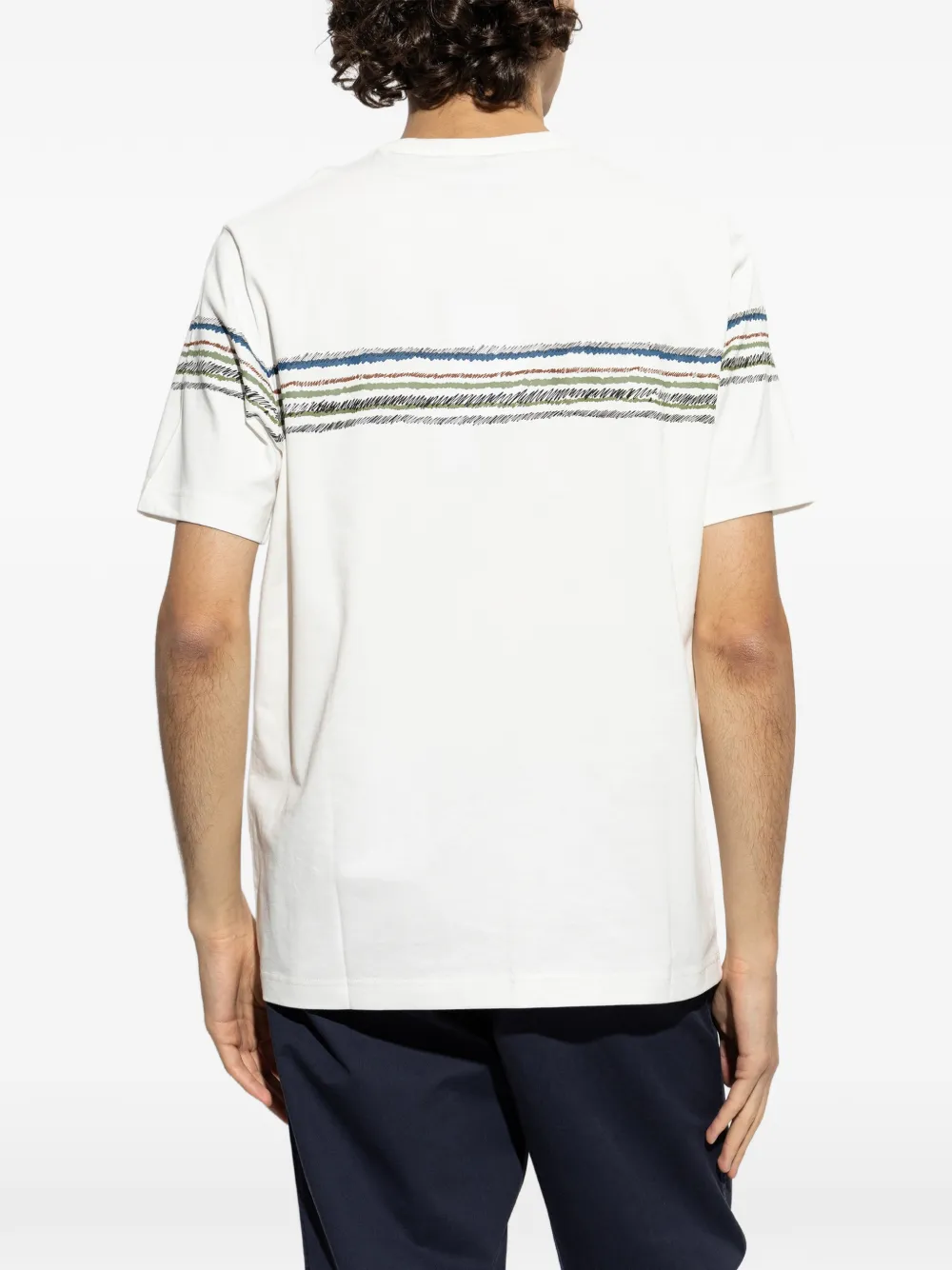 PS Paul Smith Gestreept T-shirt Wit