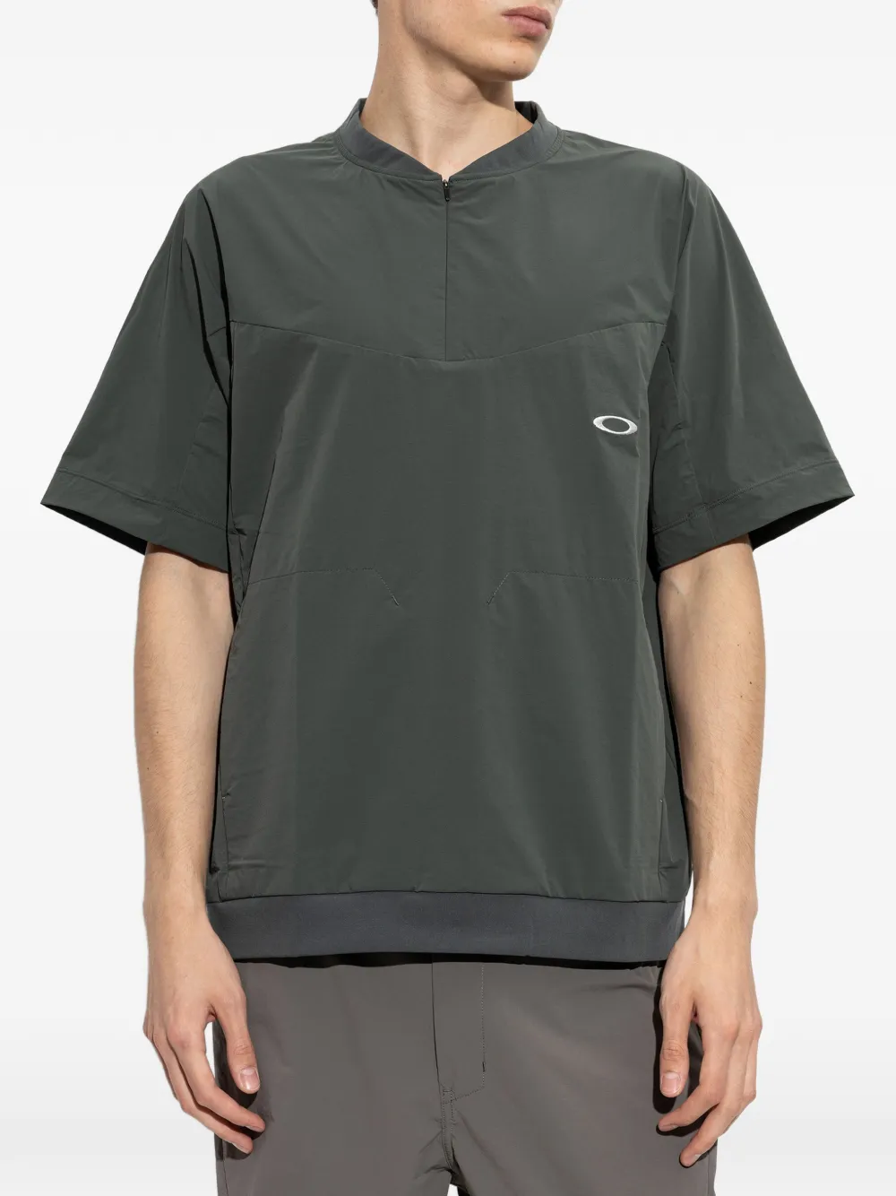 Oakley O-Blades T-shirt met geborduurd logo en kwartrits Groen