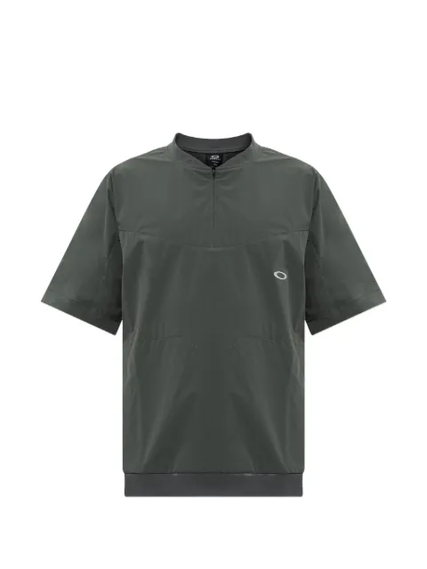 Oakley O-Blades embroidered-logo quarter-zip T-shirt